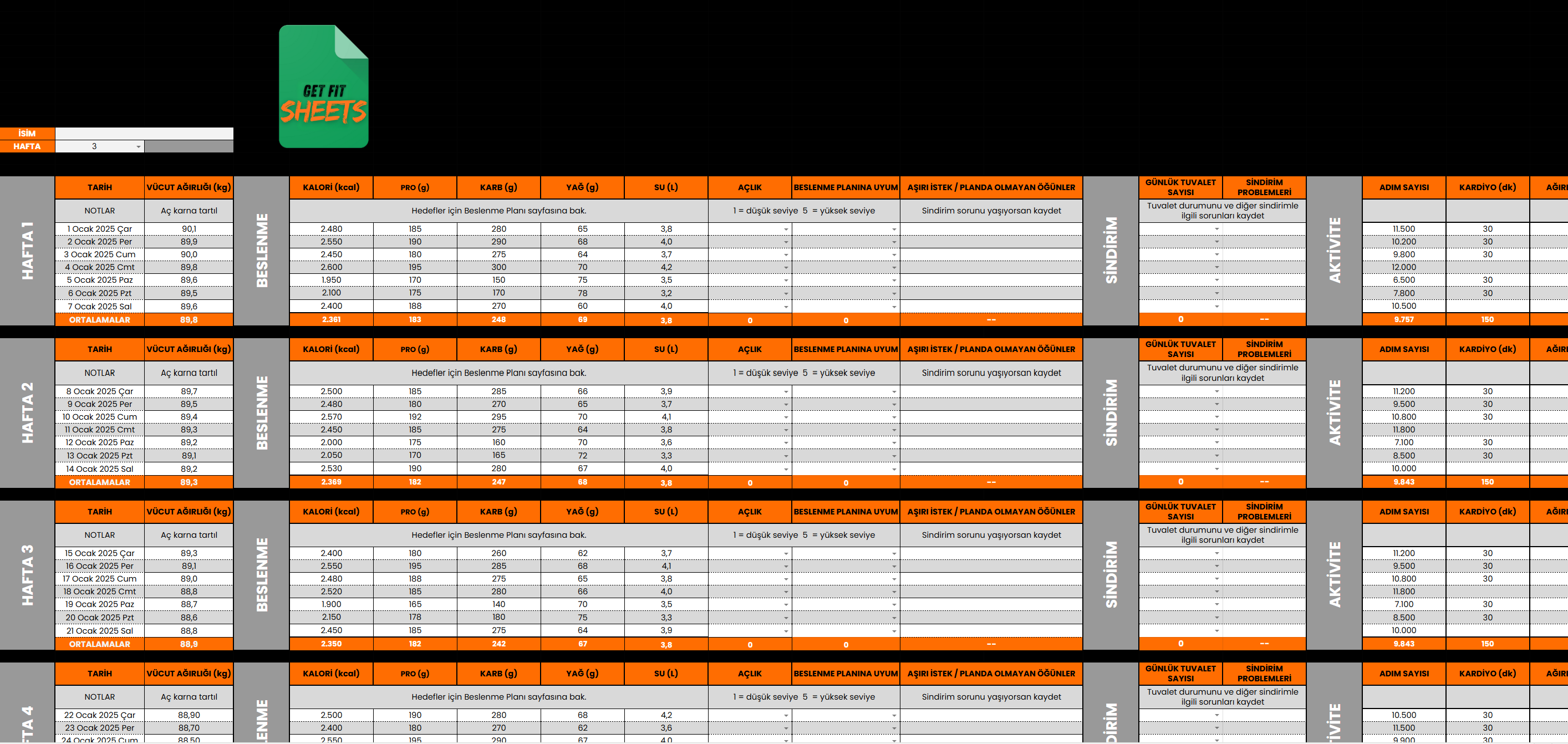 PRO PACKAGE — Gelişmiş Koçluk Sistemi