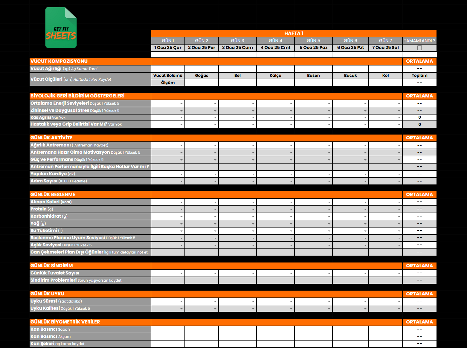PRO PACKAGE — Gelişmiş Koçluk Sistemi